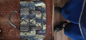 Stylish Blue and Yellow Men's Bag